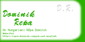 dominik repa business card